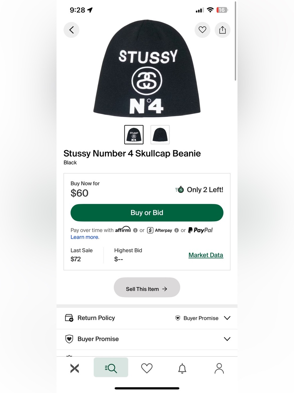 🆕 Stüssy Japan beanie number 4 stussy Fitted Skullcap - Picture 3 of 4
